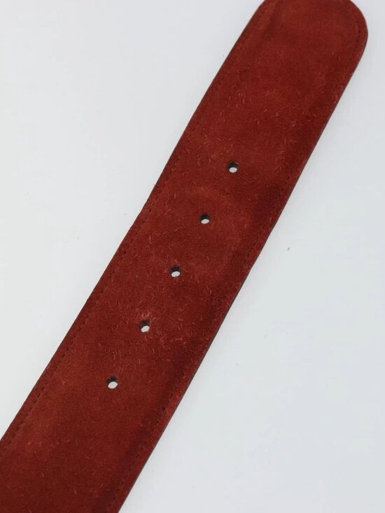 GUCCI Interlocking Belt Suede 33.1\